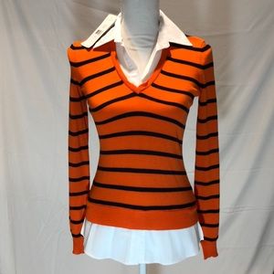 LAUREN Ralph Lauren Striped Layer Sweater - NWT